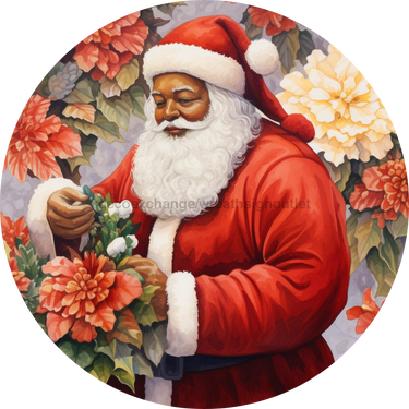 Christmas Sign, Santa Sign, DCO-00538, Sign For Wreath, 10
